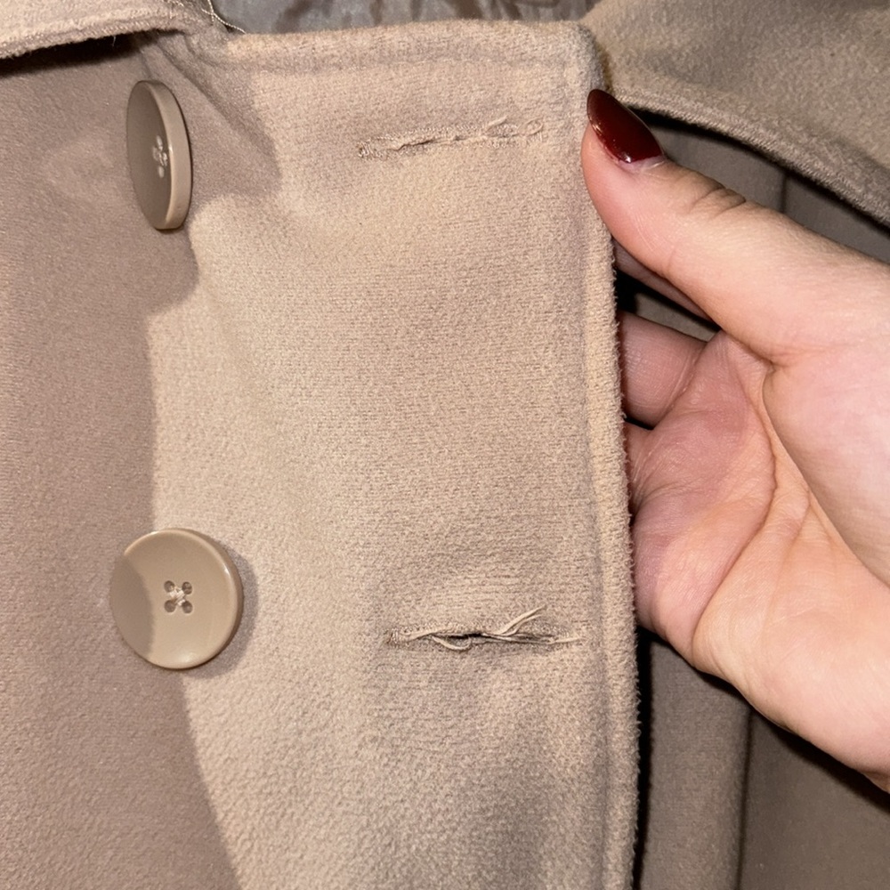 EUC peplum style Peacoat - Picture 7 of 8